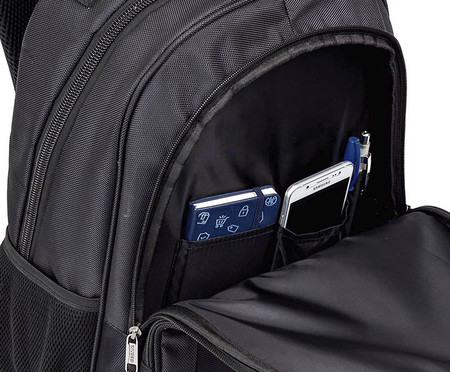 Mochila Grande com 2 Compartimentos Laptop Preto | WestwingNow