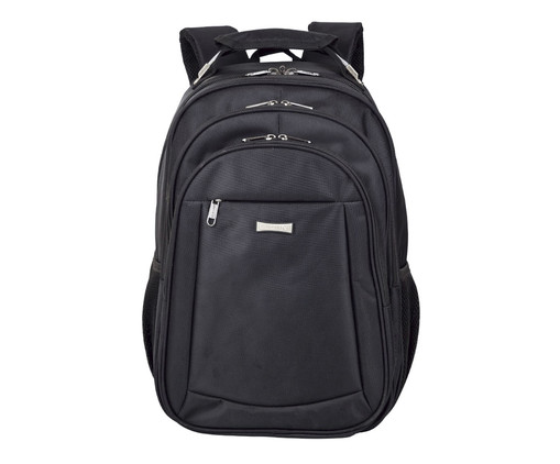 Mochila Grande com 2 Compartimentos Laptop Preto, Preto | WestwingNow