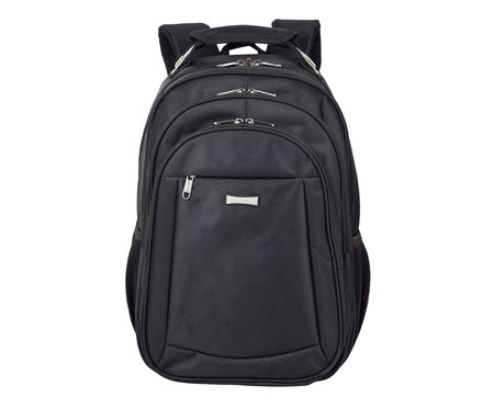 Mochila Grande com 2 Compartimentos Laptop Preto | WestwingNow