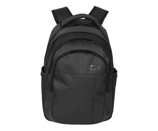 Mochila Grande com 3 Compartimentos Laptop Easy Preto, Preto | WestwingNow