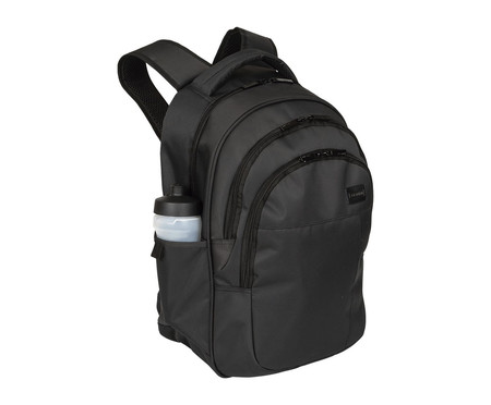 Mochila Grande com 3 Compartimentos Laptop Easy Preto | WestwingNow