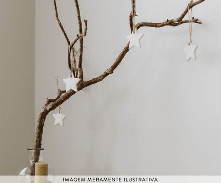 Jogo de Pendentes Estrelas em Porcelana | Westwing