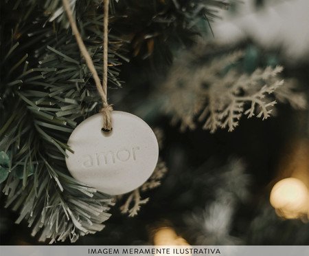 Jogo de Pendentes em Porcelana Amor, Memória, Vida e Família | Westwing