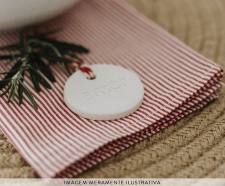 Jogo de Pendentes em Porcelana Amor, Memória, Vida e Família | Westwing