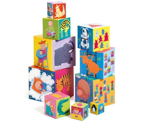 Cubos de Empilhar Divertidos, multicolor | WestwingNow