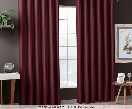Cortina em Veludo Sued Casa Vinho | Westwing