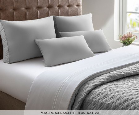 Capa para Almofada Rústica Prata | Westwing