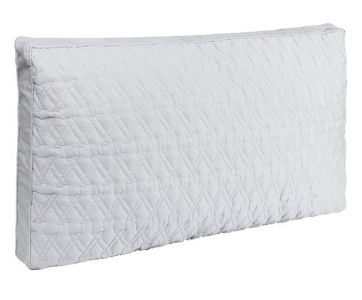 Capa de Almofadão para Cabeceira Acetinada Dupla Face Branca 300 Fios, multicolor | WestwingNow