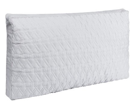 Capa de Almofadão para Cabeceira Acetinada Dupla Face Branca 300 Fios | Westwing