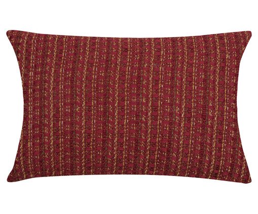 Almofada Artesanal Tresse Bordô, red,multicolor | WestwingNow