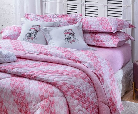 Edredom Pointer Rosa 150G/M² 200 Fios | Westwing