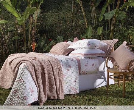 Jogo de Cobre-Leito Acetinado Matelasse Flores do Cerrado 300 Fios | Westwing