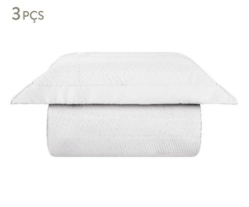 inativo_Jogo de Cobre-Leito Acetinado Bordado Palace Branco 400 Fios - King Size, multicolor | WestwingNow