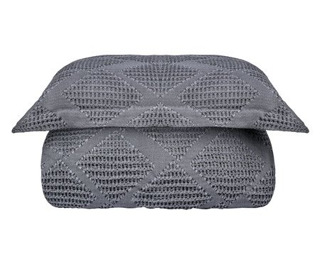 Jogo de Cobre-Leito Acetinado Artesanal Jacquard Porto 450G/M² | Westwing