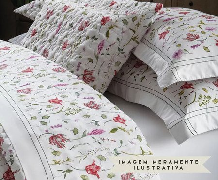 Jogo de Cobre-Leito Acetinado Garden 300 Fios | Westwing