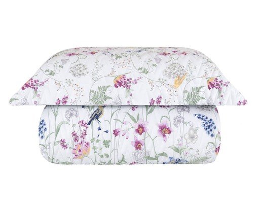 Jogo de Cobre-Leito Acetinado Matelassê Papillon 300 Fios, multicolor | WestwingNow