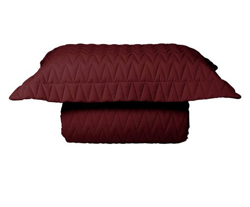 Jogo de Cobre-Leito Matelassê Zig Malbec 200 Fios, multicolor | WestwingNow