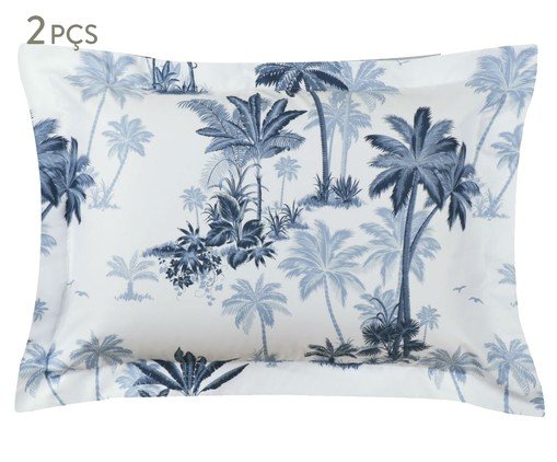 Jogo de Fronhas Acetinadas Palm 300 Fios, multicolor | WestwingNow