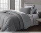Jogo de Duvet Acetinado Matelassê Duo Prata e Grafite 300 Fios, multicolor | WestwingNow