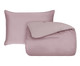 Jogo de Duvet Acetinado Matelassê Duo Rosa e Blush 300 Fios, multicolor | WestwingNow