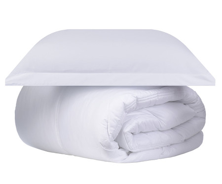 Jogo de Duvet Acetinado Matelassê Basic Branco 300 Fios