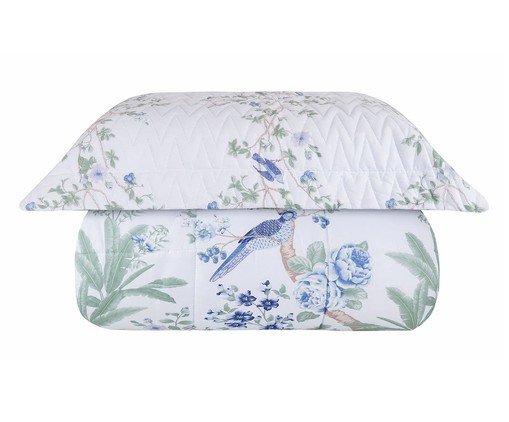 Jogo de Comforter Acetinado Malai Blue 300 Fios, multicolor | WestwingNow