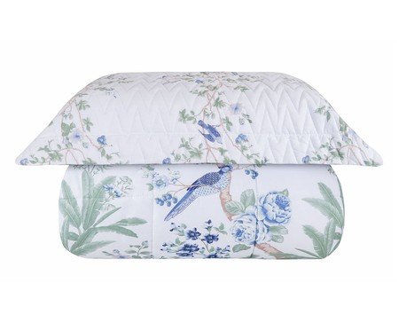 Jogo de Comforter Acetinado Malai Blue 300 Fios | Westwing