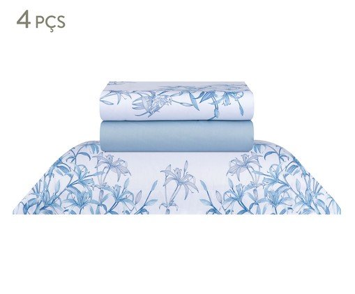 inativo_Jogo de Lençol Acetinado Fleurs de Lys 300 Fios, multicolor | WestwingNow