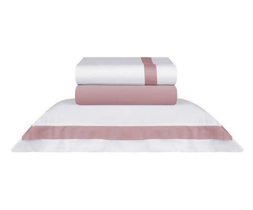 Jogo de Lençol Acetinado St.Germain Rosê Blush 300 Fios, multicolor | WestwingNow