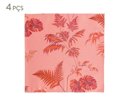 inativo_Jogo de Guardanapos Panamá Tropical Coral - 45X45cm, multicolor | WestwingNow