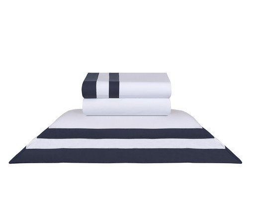 Jogo de Lençol Double Marinho 200 Fios, multicolor | WestwingNow