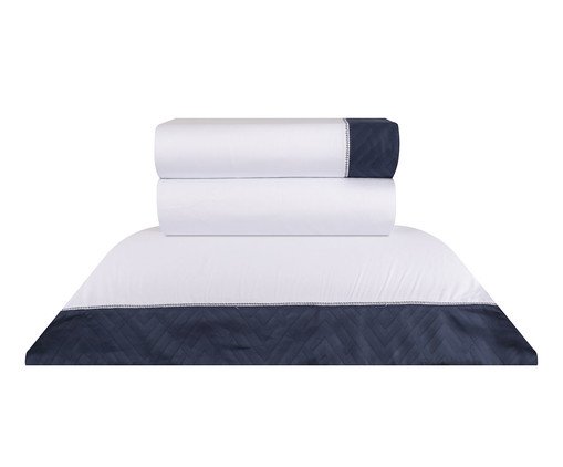 Jogo de Lençol Mykonos Jacq Branco, multicolor | WestwingNow