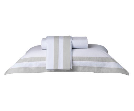 Jogo de Lençol Double Cinza 200 Fios, multicolor | WestwingNow