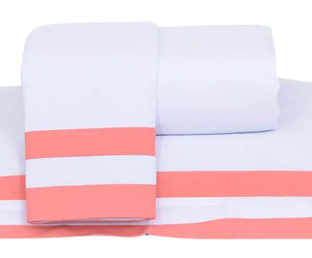 Jogo de Lençol Double Coral 200 Fios | Westwing