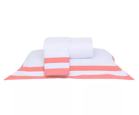 Jogo de Lençol Double Coral 200 Fios | Westwing