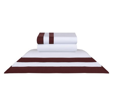 Jogo de Lençol Double Branco Malbec 200 Fios | Westwing