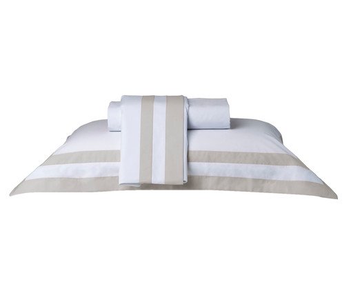 Jogo de Lençol Double Branco Fendi 200 Fios, multicolor | WestwingNow