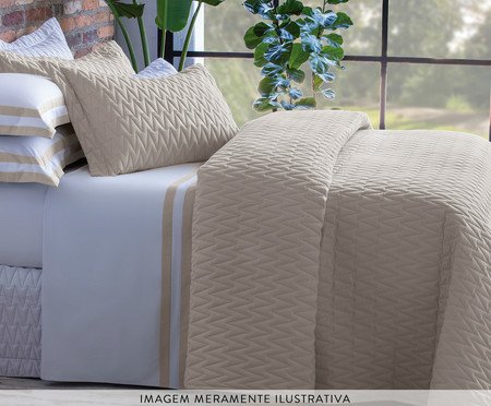 Jogo de Lençol Double Branco Fendi 200 Fios | Westwing