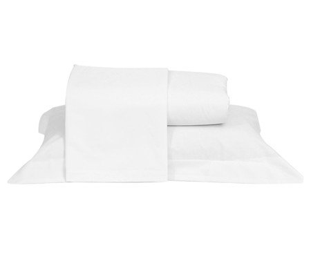 Jogo de Lençol Montpellier Branco 200 Fios | Westwing