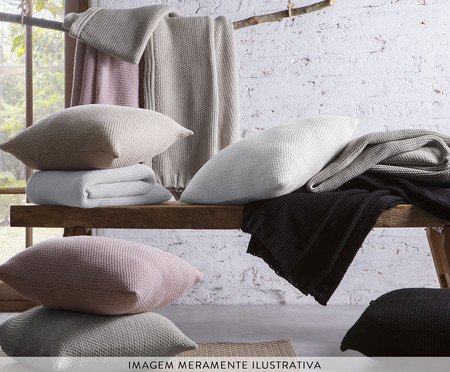 Manta em Tricô Harlow Rosa | Westwing