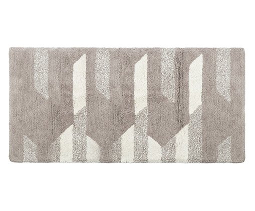 Passadeira para Banheiro Trapezio Off-White e Bege, multicolor | WestwingNow