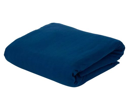 Lençol com Elástico Basic Azul Marinho, multicolor | WestwingNow