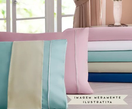 Lençol com Elástico Basic Azul Marinho | Westwing