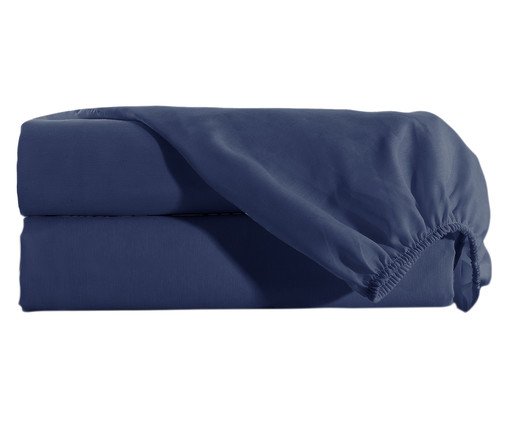 inativo_Lençol Inferior Germain Marinho 200 Fios - King Size, multicolor | WestwingNow