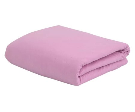 Lençol com Elástico Basic Rosa Claro | Westwing