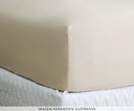 Lençol Inferior Pessego e Ouro 180 Fios | Westwing