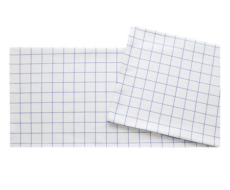 Toalha de Mesa Panamá Grid Marinho | Westwing