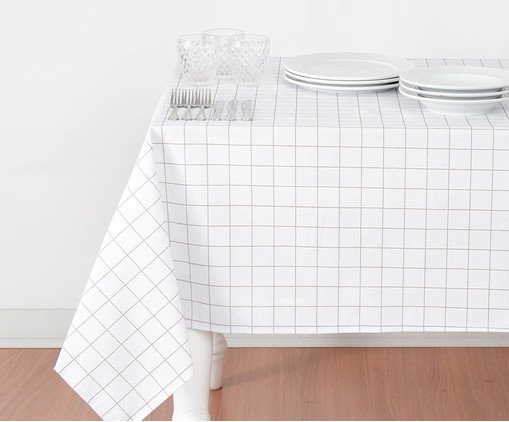 inativo_Toalha de Mesa Panamá Grid Bege - 160X250cm, multicolor | WestwingNow