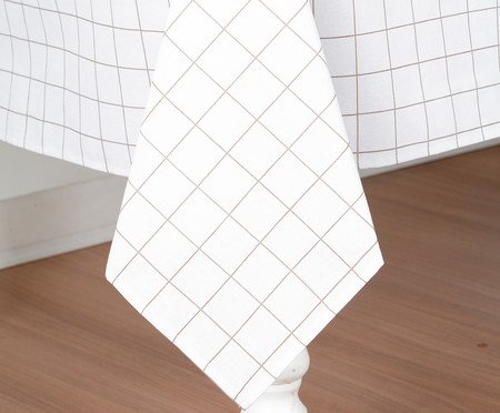 inativo_Toalha de Mesa Panamá Grid Bege - 160X250cm | Westwing