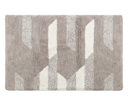 Tapete para Banheiro Trapezio Off-White e Bege, multicolor | WestwingNow